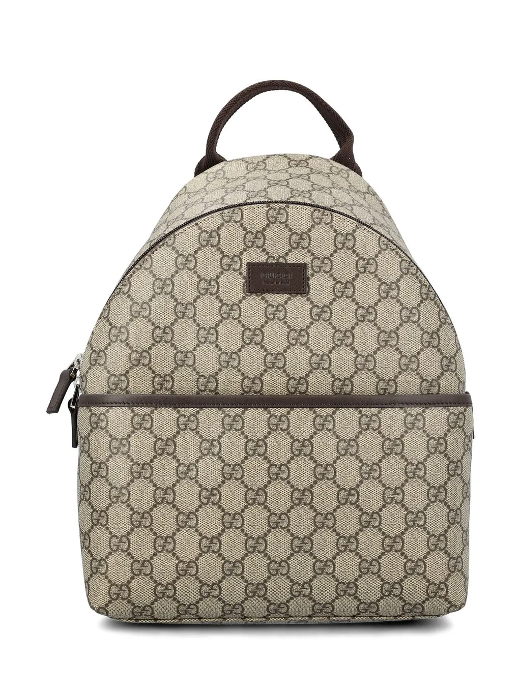 Gucci Kids Logo Patch Zip-Up Backpack
