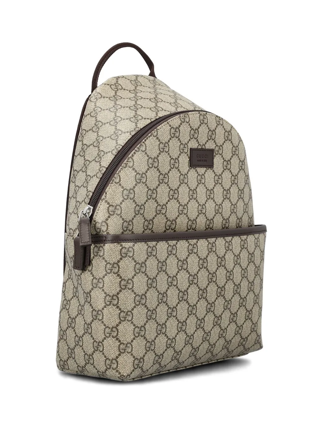 Gucci Kids Logo Patch Zip-Up Backpack