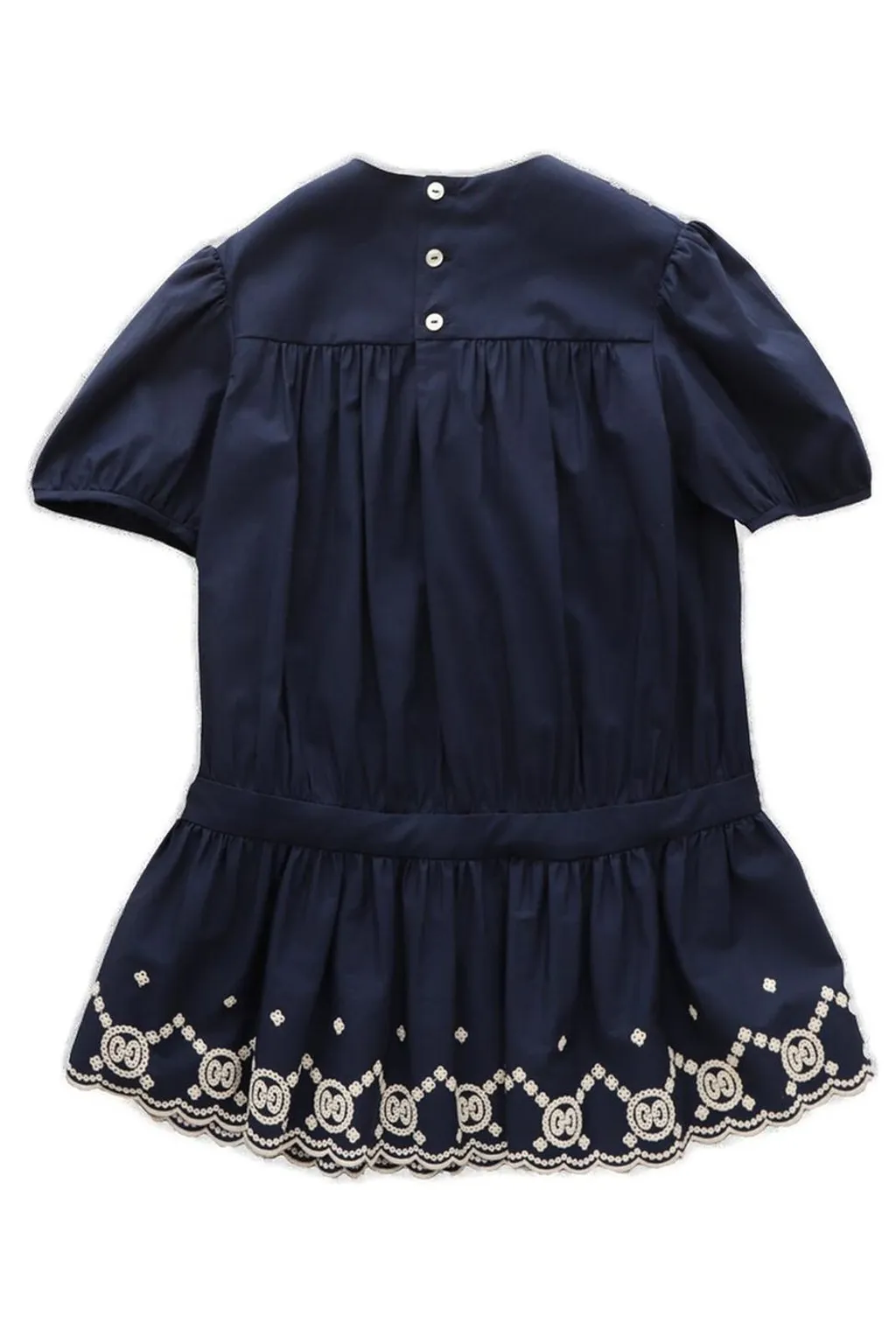 Gucci Kids Embroidered Crewneck Dress