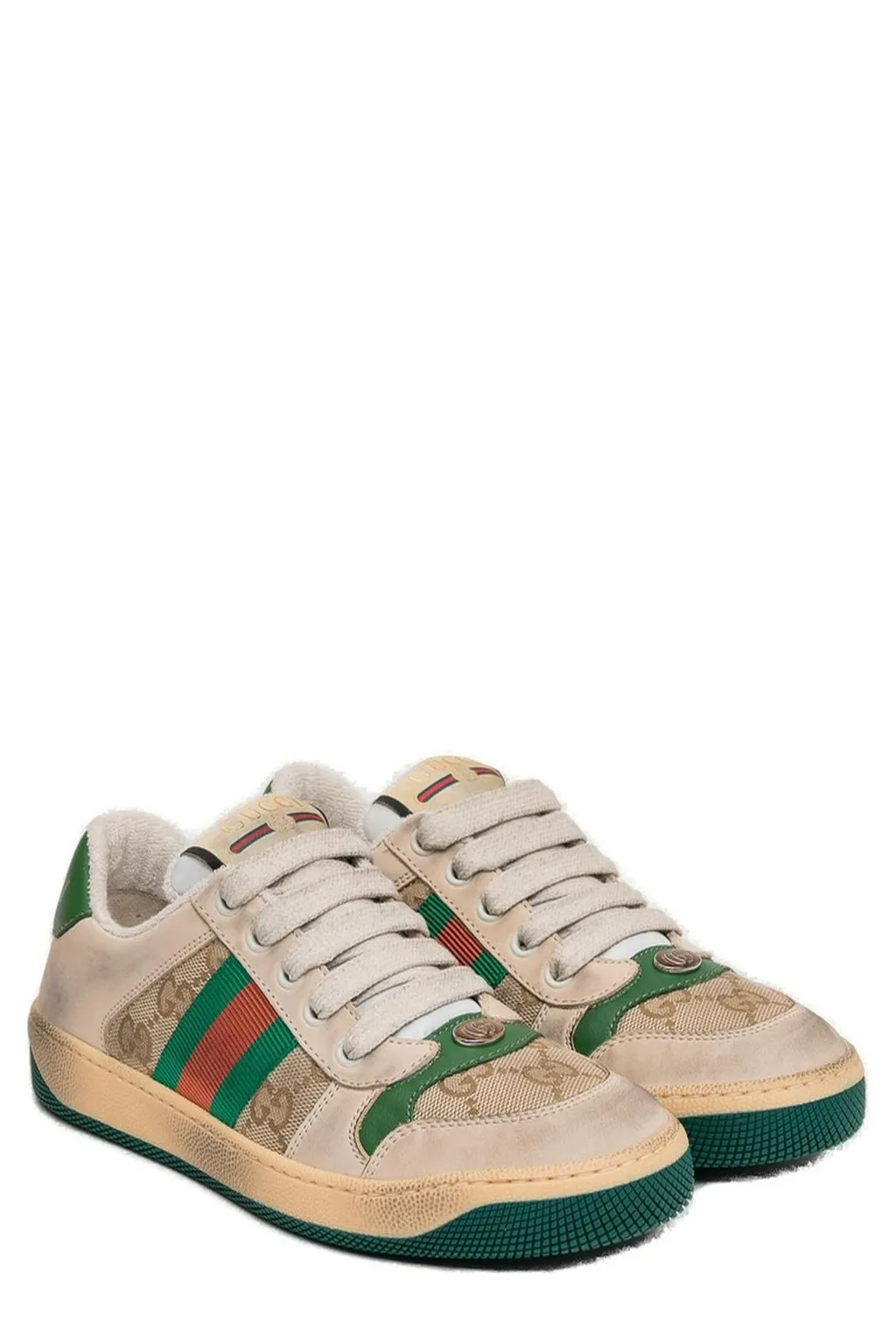 Gucci Kids Screener Lace-Up Sneakers
