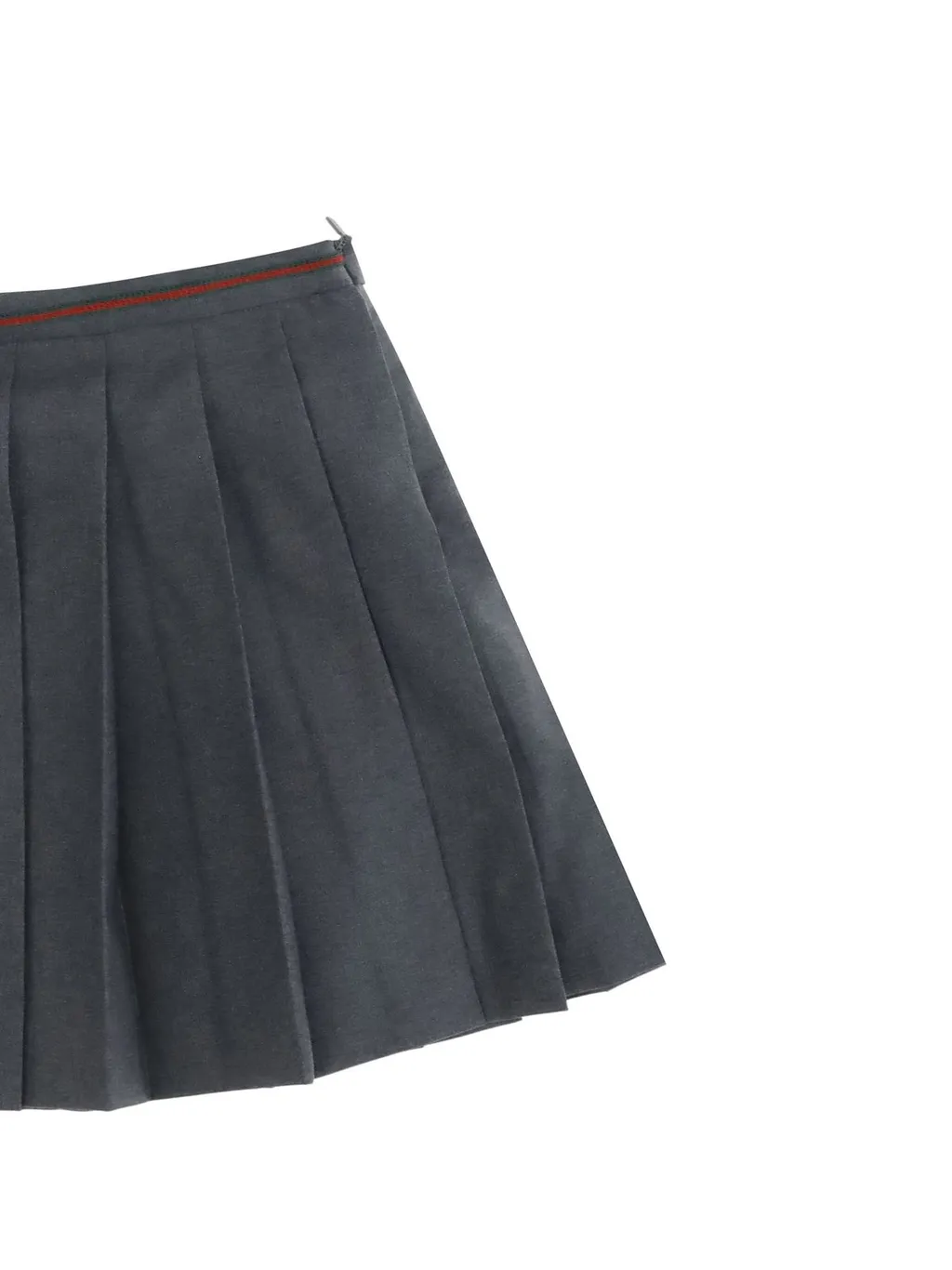 Gucci Kids Web Stripe Waistband Pleated Skirt