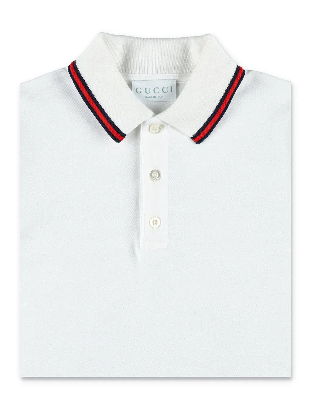 Gucci Kids Web Detailed Short-Sleeved Polo Shirt