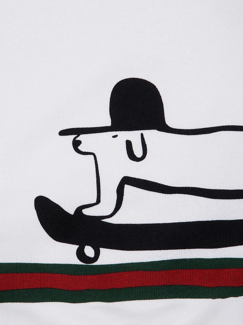Gucci Kids Web Striped Crewneck Sweatshirt