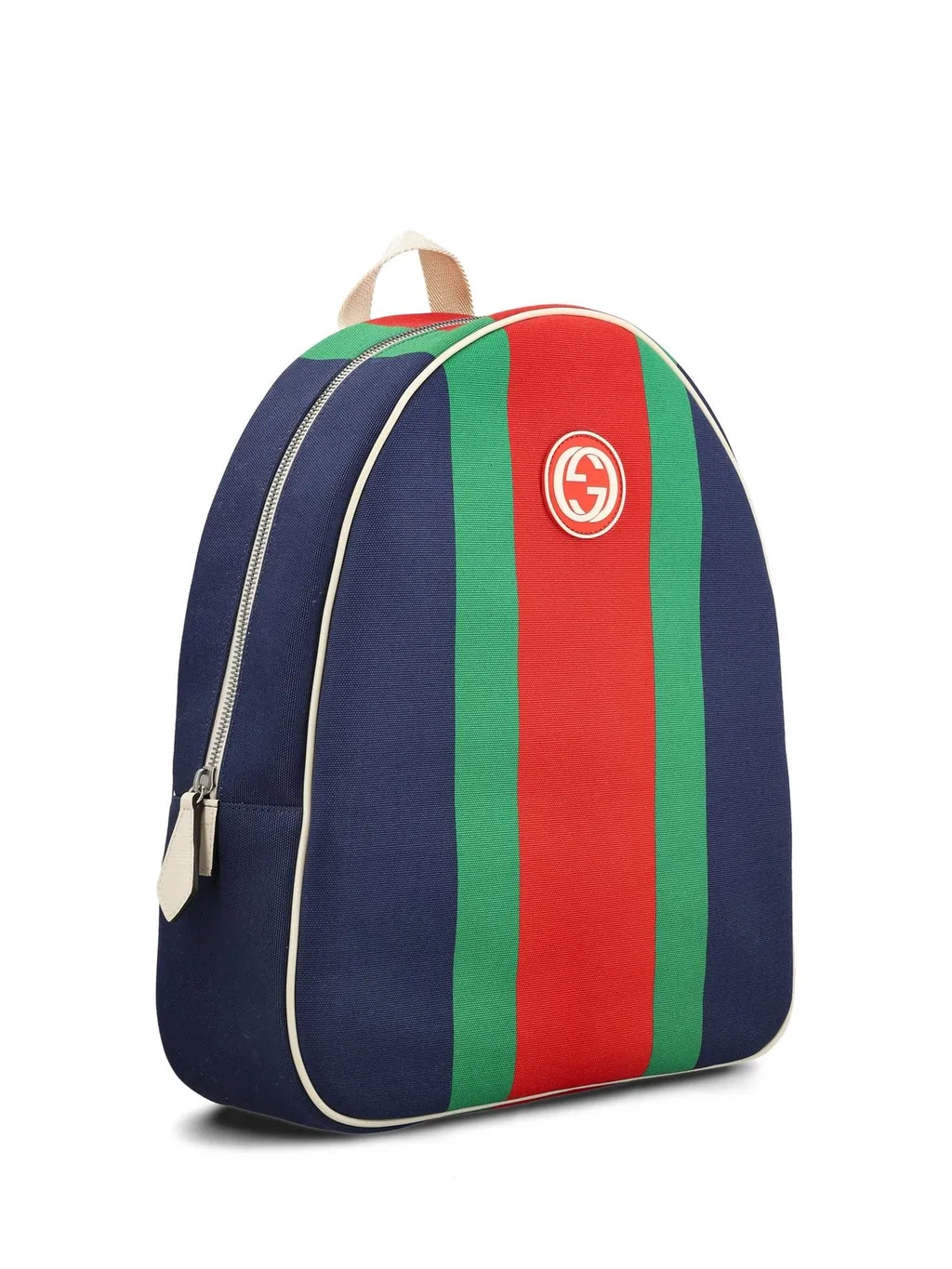 Gucci Kids Logo Patch Zip-Up Backpack