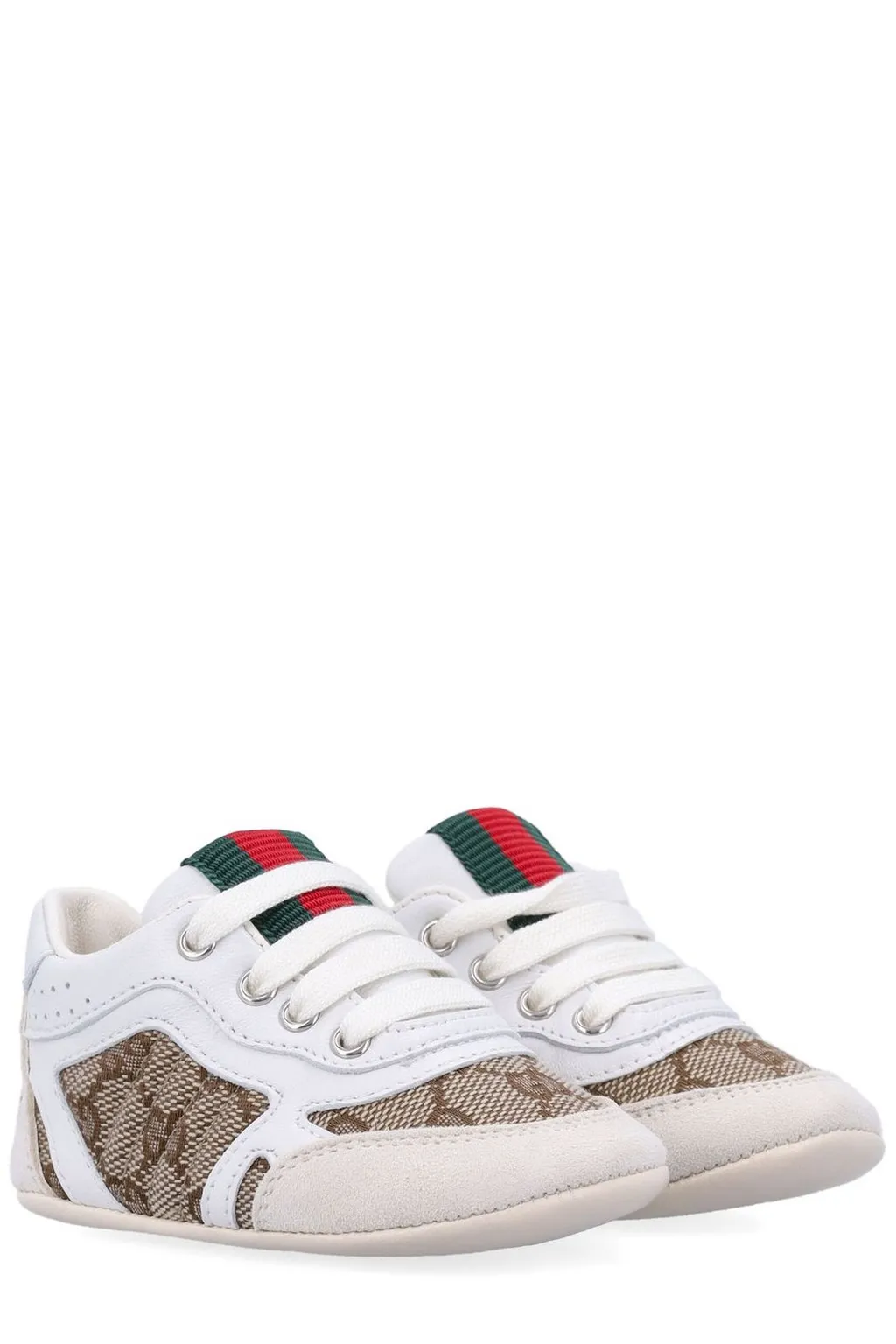 Gucci Kids Re-Web Lace-Up Trainers