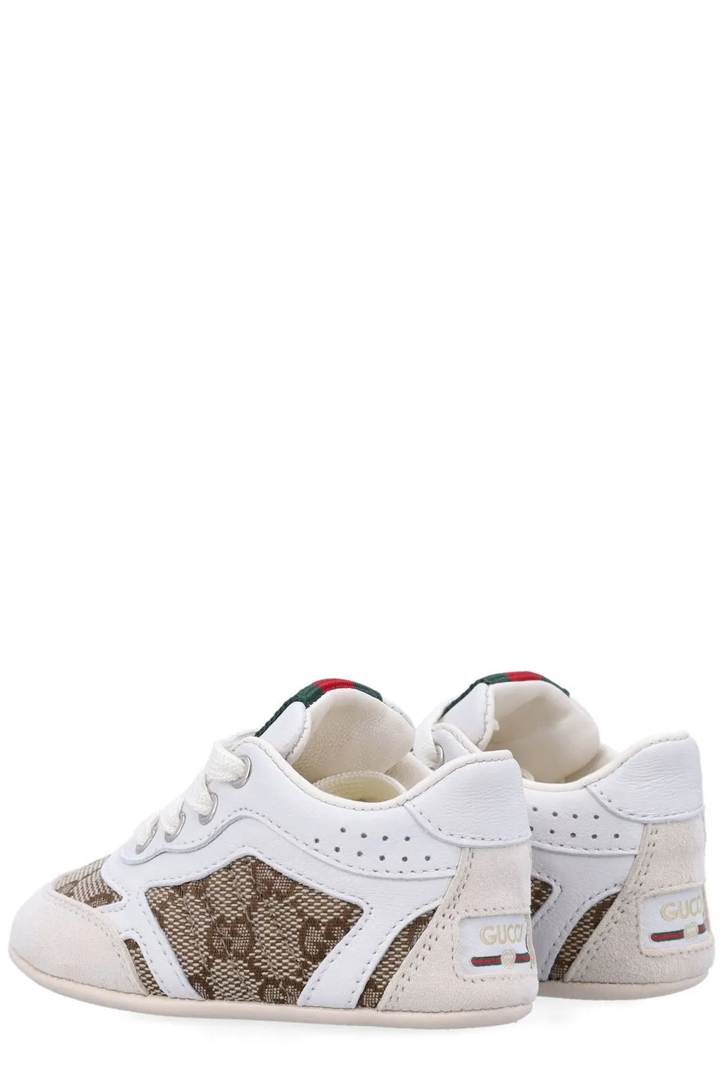 Gucci Kids Re-Web Lace-Up Trainers