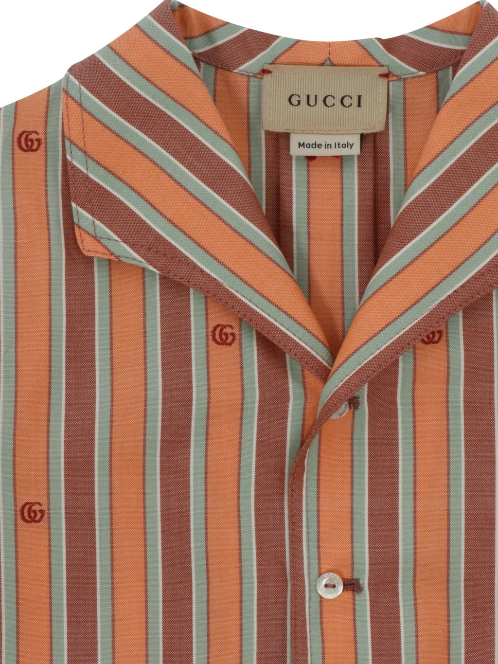 Gucci Kids Striped Short-Sleeved Shirt