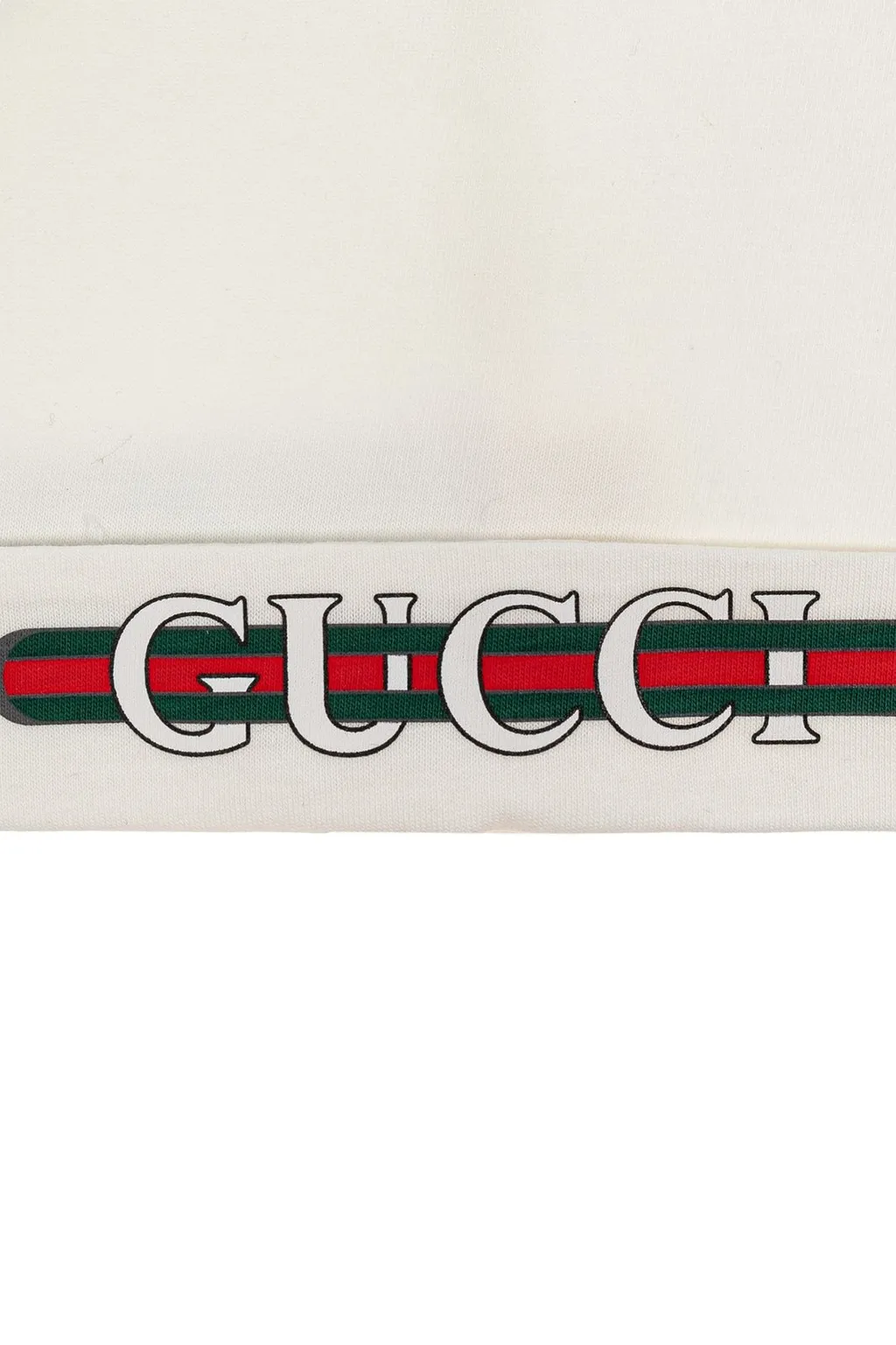Gucci Kids Logo Printed Beanie