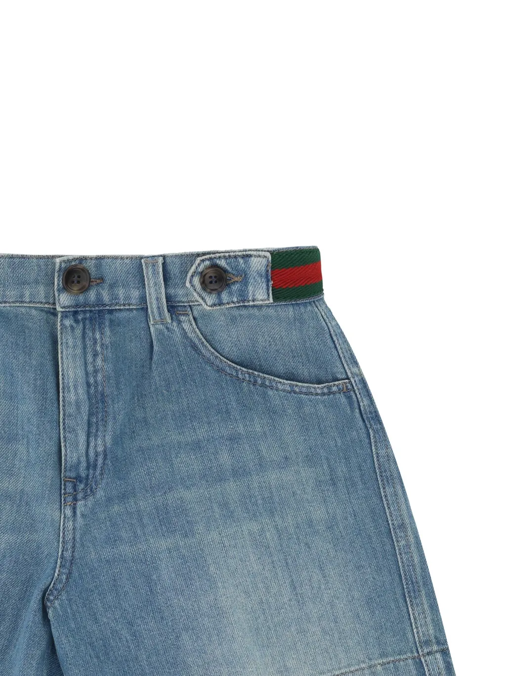 Gucci Kids Denim Bermuda Shorts
