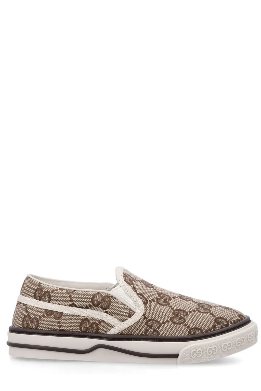 Gucci Kids Gg Logo Embossed Slip-On Sneakers