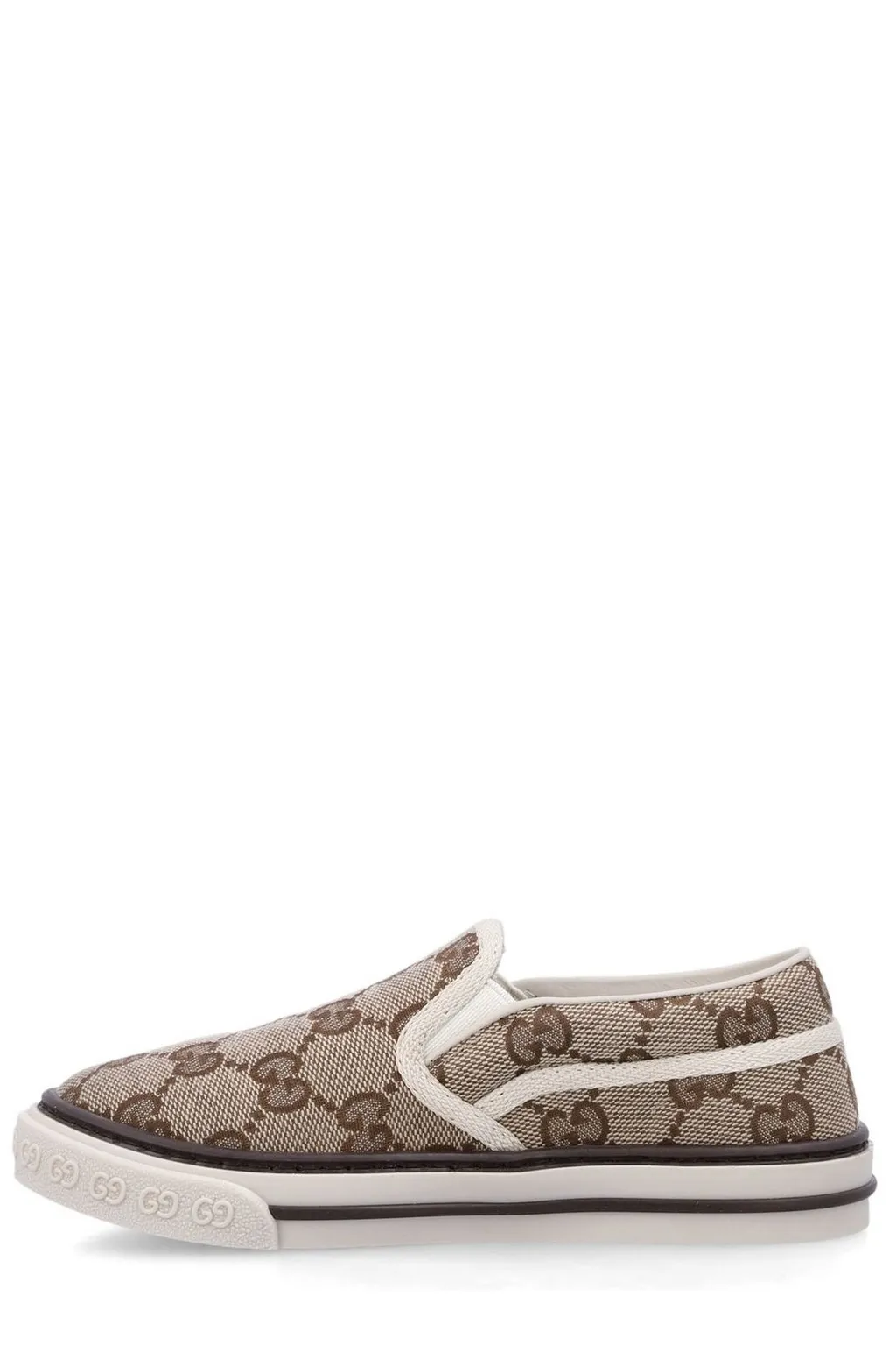 Gucci Kids Gg Logo Embossed Slip-On Sneakers