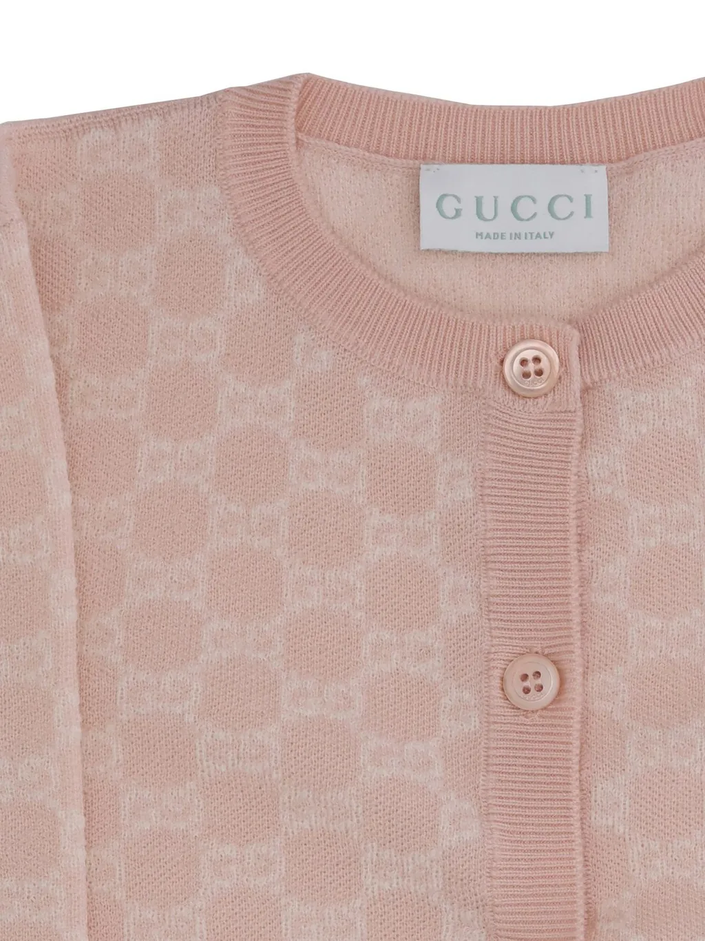 Gucci Kids Gg Jacquard Button-Up Cardigan