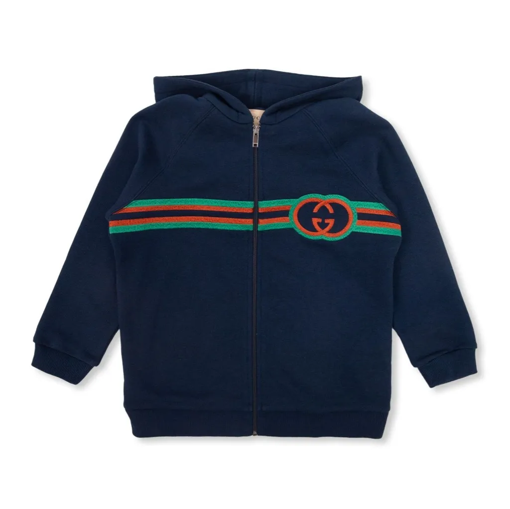 Gucci Kids Zip-Up Long-Sleeved Hoodie