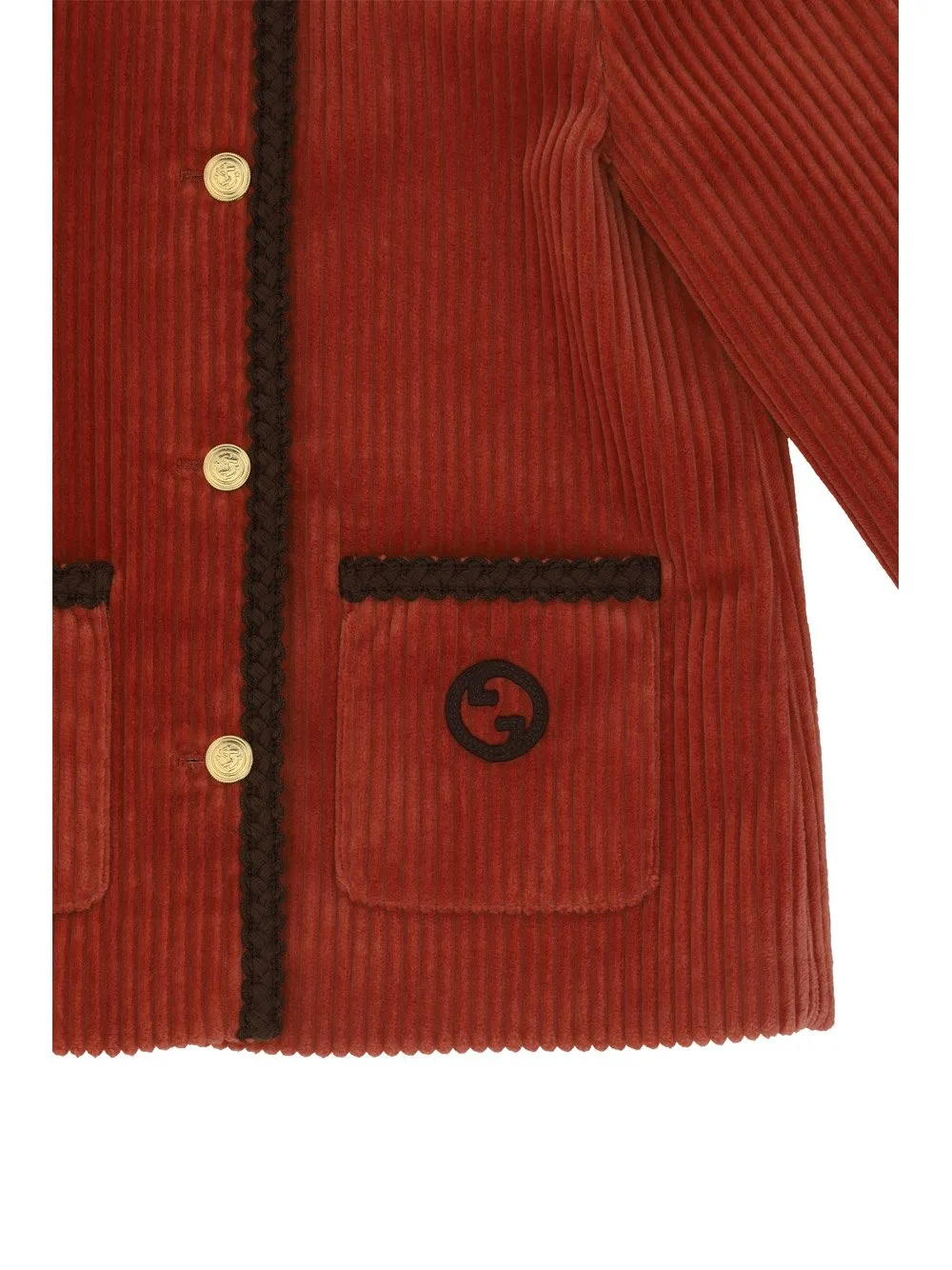 Gucci Kids Single-Breasted Corduroy Blazer