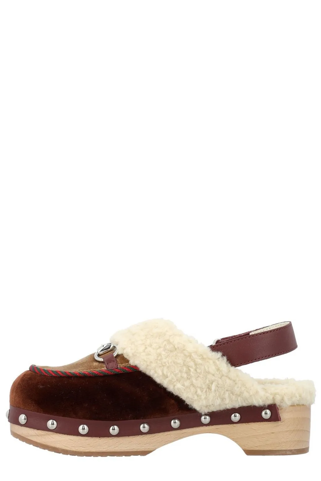Gucci Kids Horsebit-Detailed Slingback Clogs