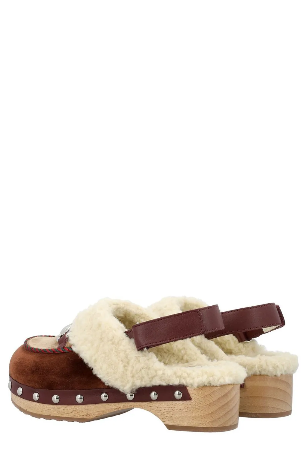 Gucci Kids Horsebit-Detailed Slingback Clogs