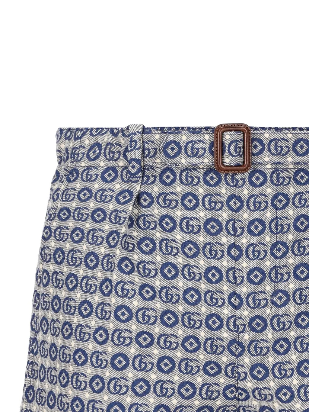 Gucci Kids All-Over Patterned Belted Shorts