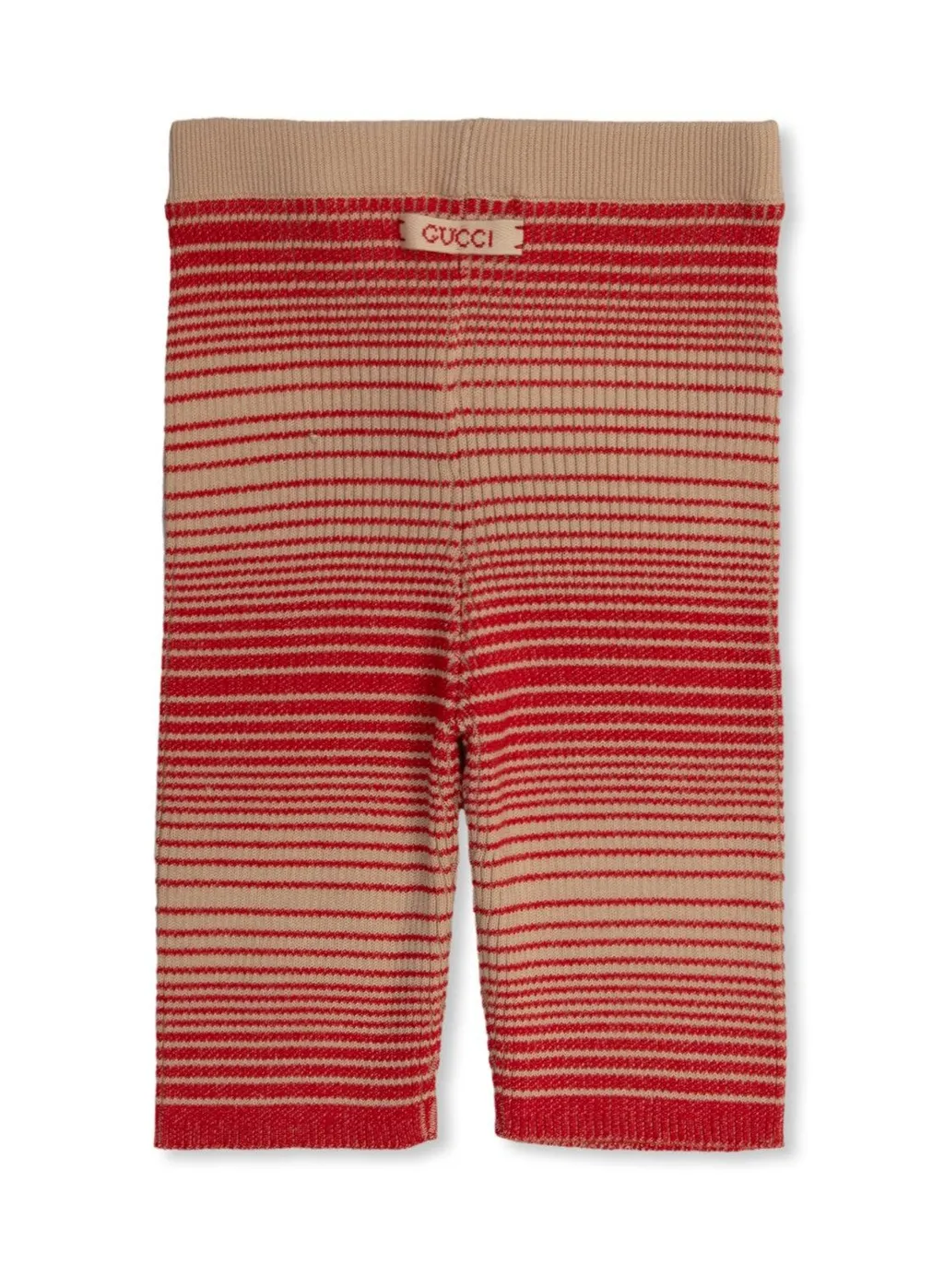 Gucci Kids Logo Patch Striped Shorts
