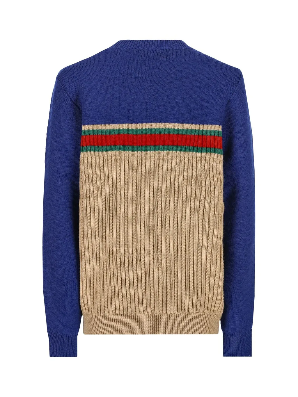 Gucci Kids Web Detailed Long-Sleeved Jumper