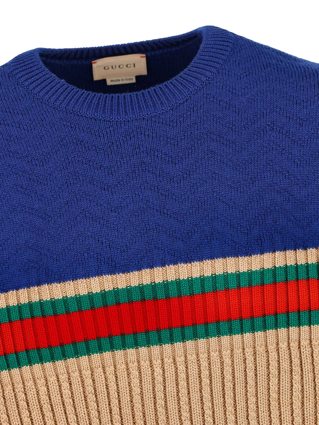 Gucci Kids Web Detailed Long-Sleeved Jumper