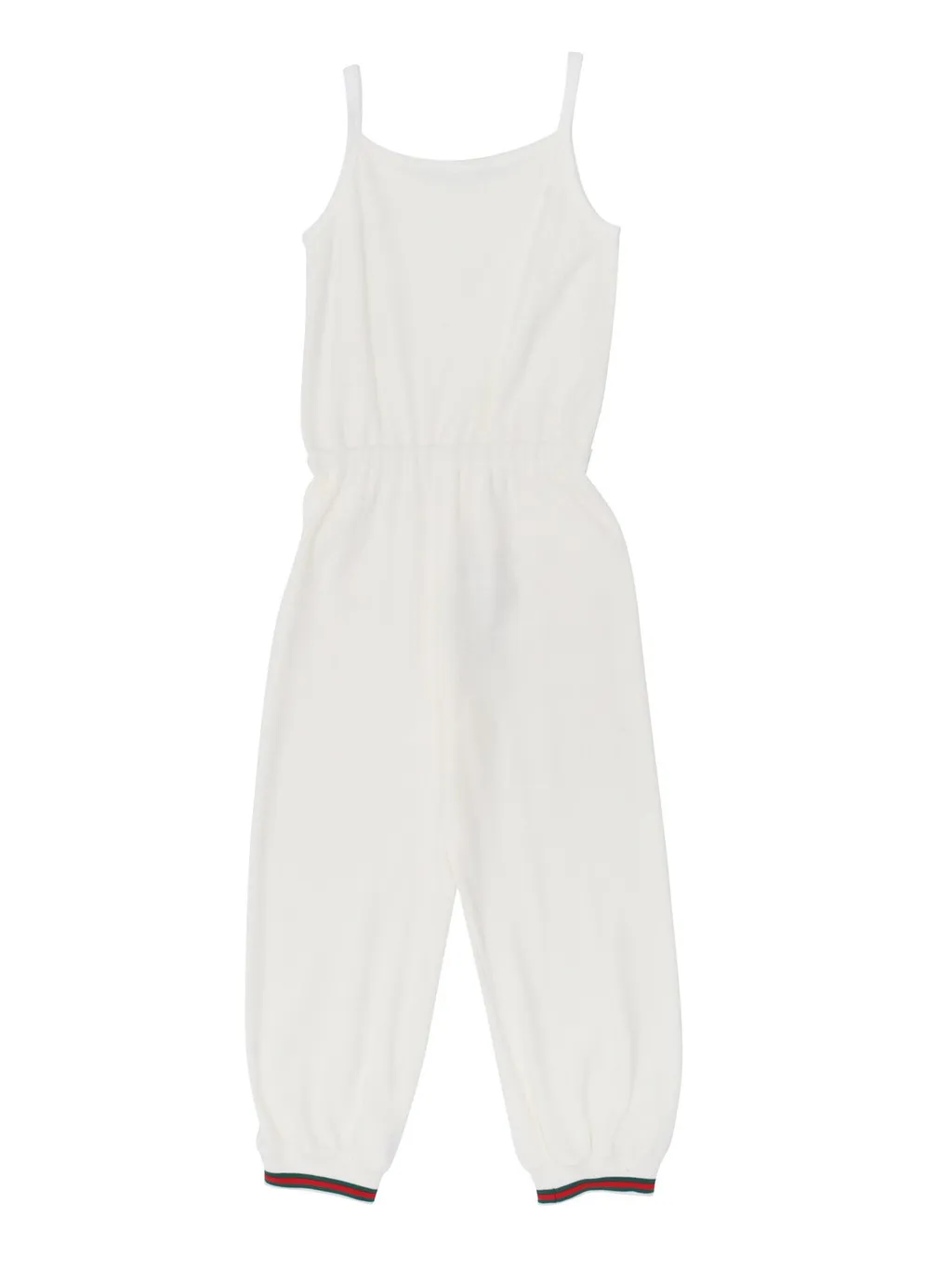 Gucci Kids Rib Trim Sleeveless Dungarees