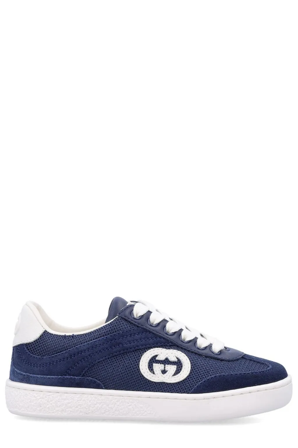 Gucci Kids Interlocking G Lace-Up Sneakers