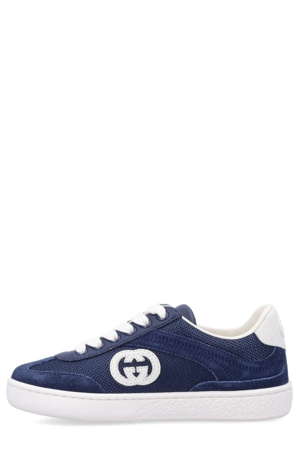Gucci Kids Interlocking G Lace-Up Sneakers
