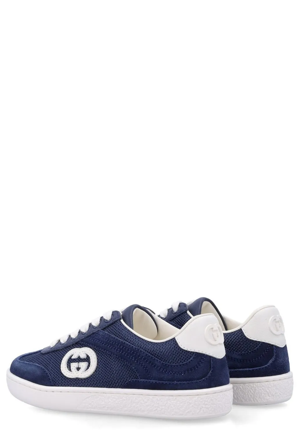 Gucci Kids Interlocking G Lace-Up Sneakers