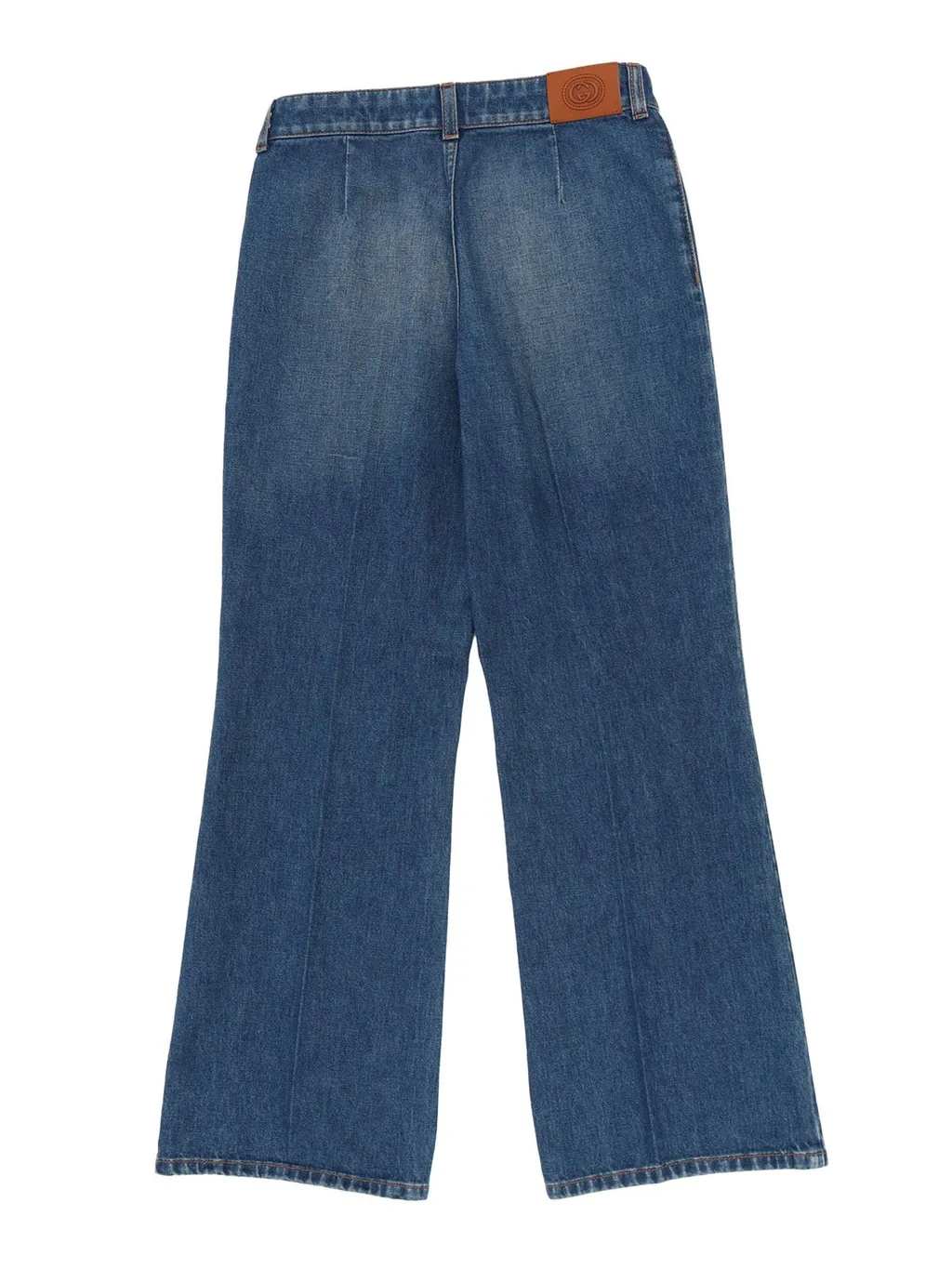 Gucci Kids Interlocking G Logo Patch Jeans