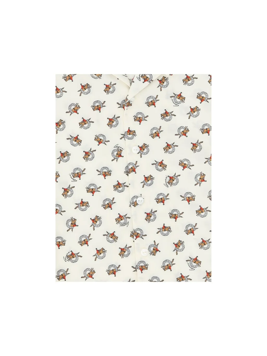 Gucci Kids Equestrian Print Long-Sleeved Shirt