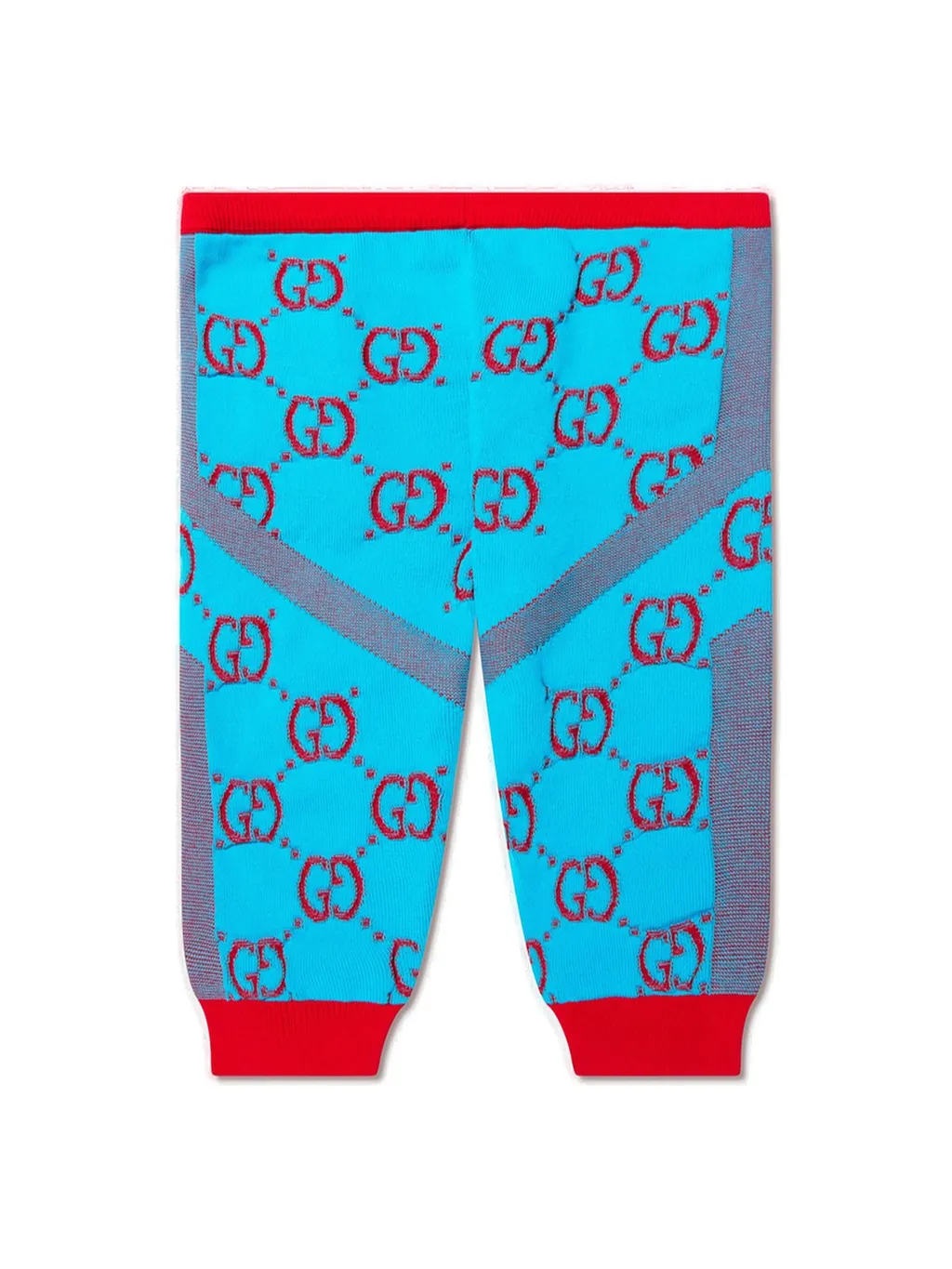 Gucci Kids Double G-Logo Contrasting Trim Leggings