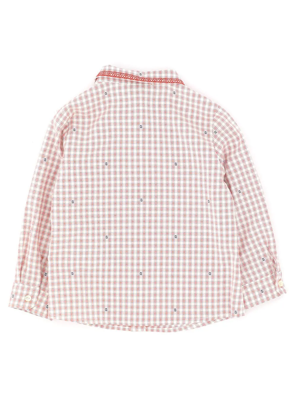 Gucci Kids Checked Long-Sleeved Shirt