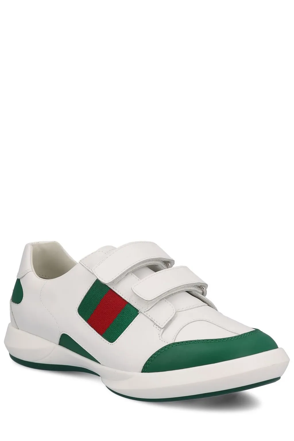 Gucci Kids Logo Printed Round Toe Sneakers