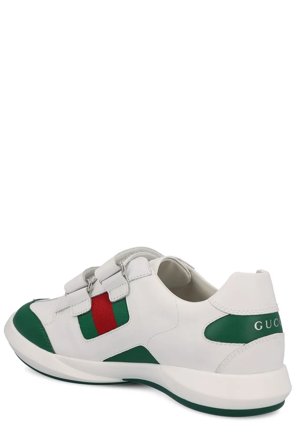 Gucci Kids Logo Printed Round Toe Sneakers