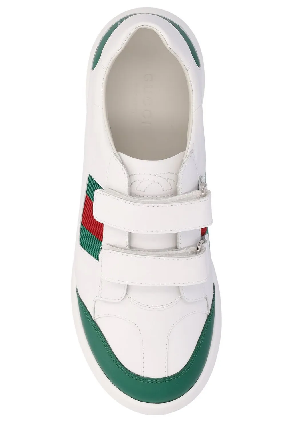 Gucci Kids Logo Printed Round Toe Sneakers