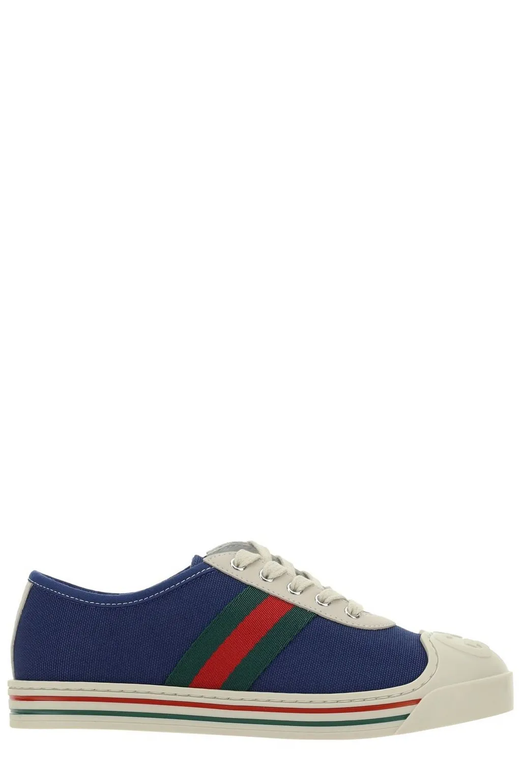 Gucci Kids Round Toe Lace-Up Sneakers