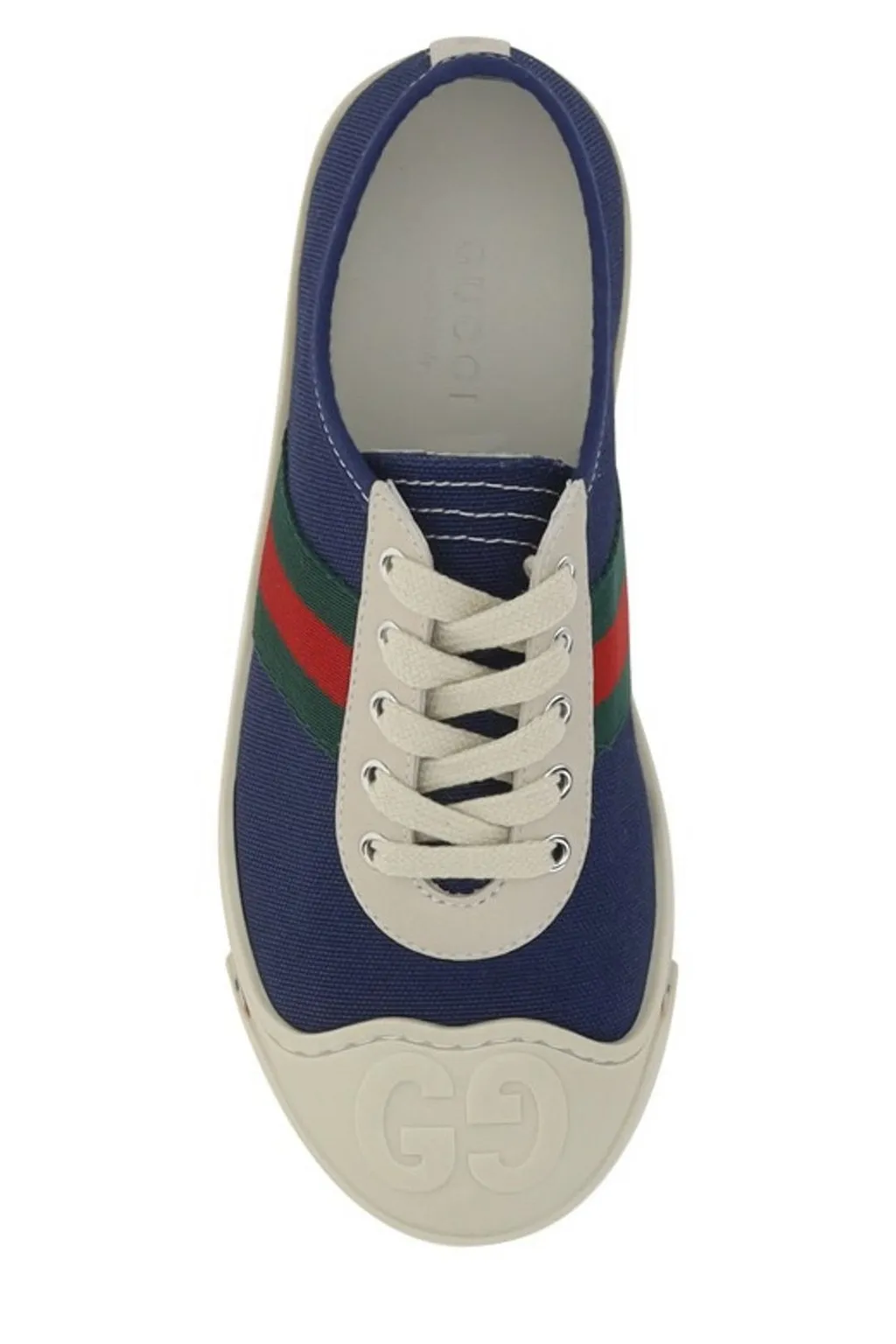 Gucci Kids Round Toe Lace-Up Sneakers