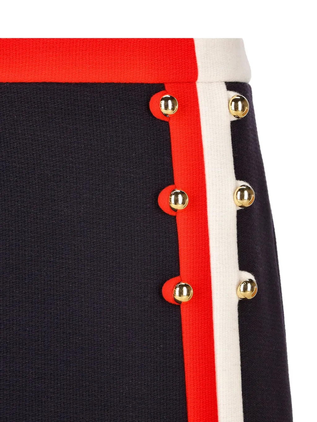 Gucci Kids Decorative-Button Knitted Skirt
