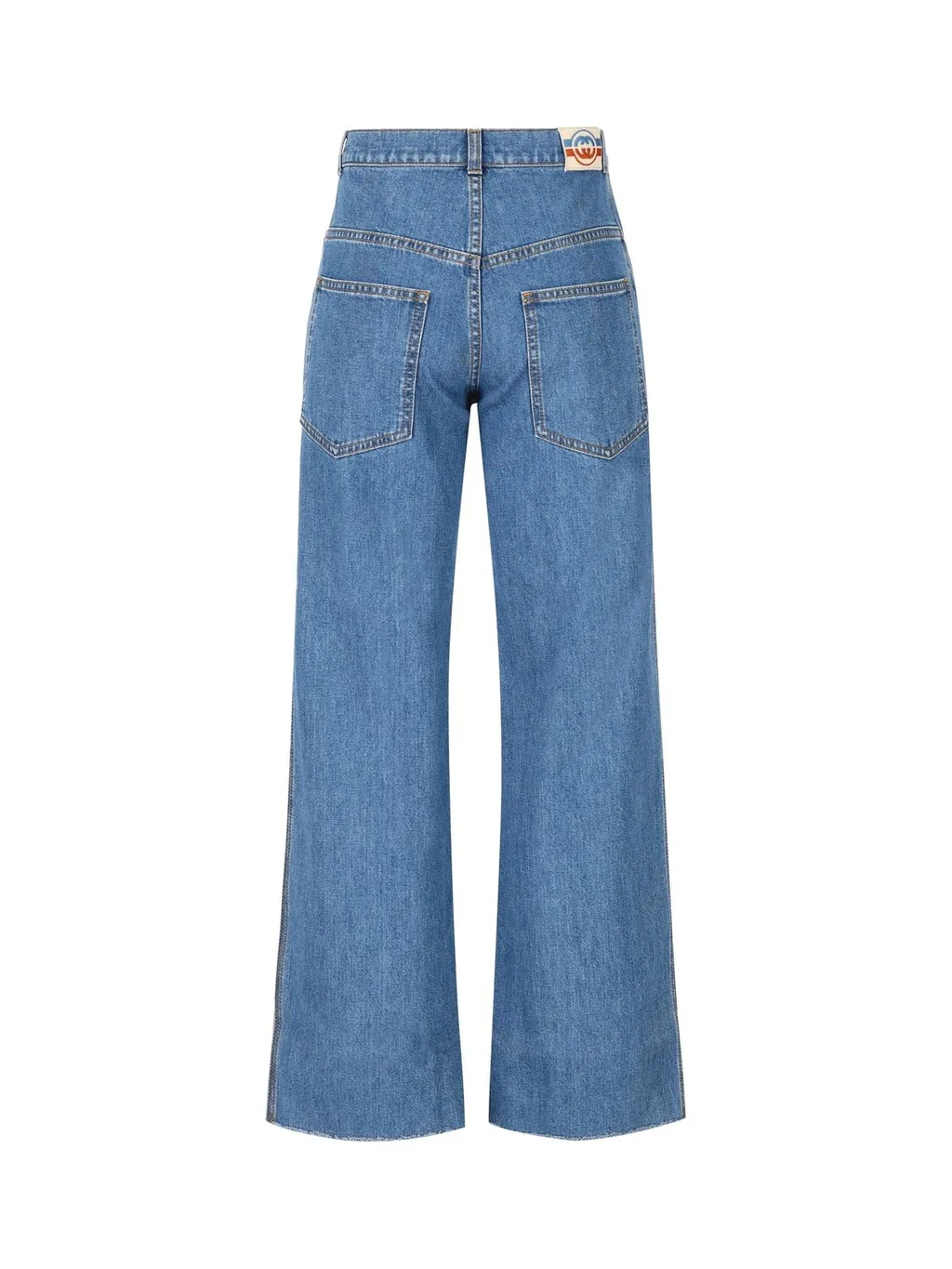 Gucci Kids Logo Patch Flared Jeans