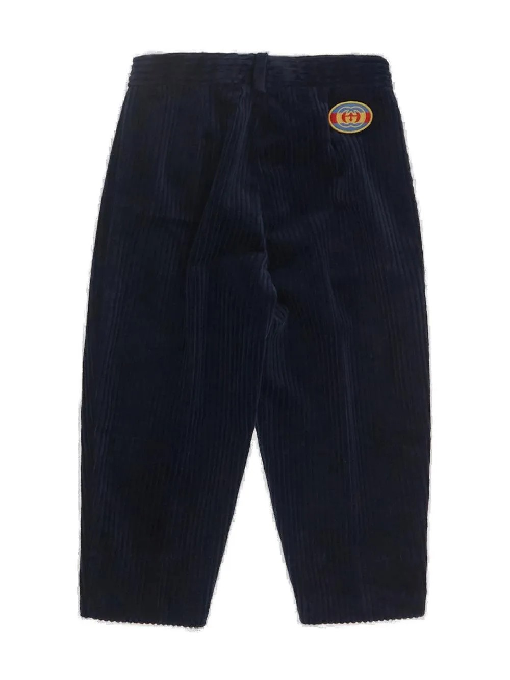 Gucci Kids Double G Velvet Tapered Trousers