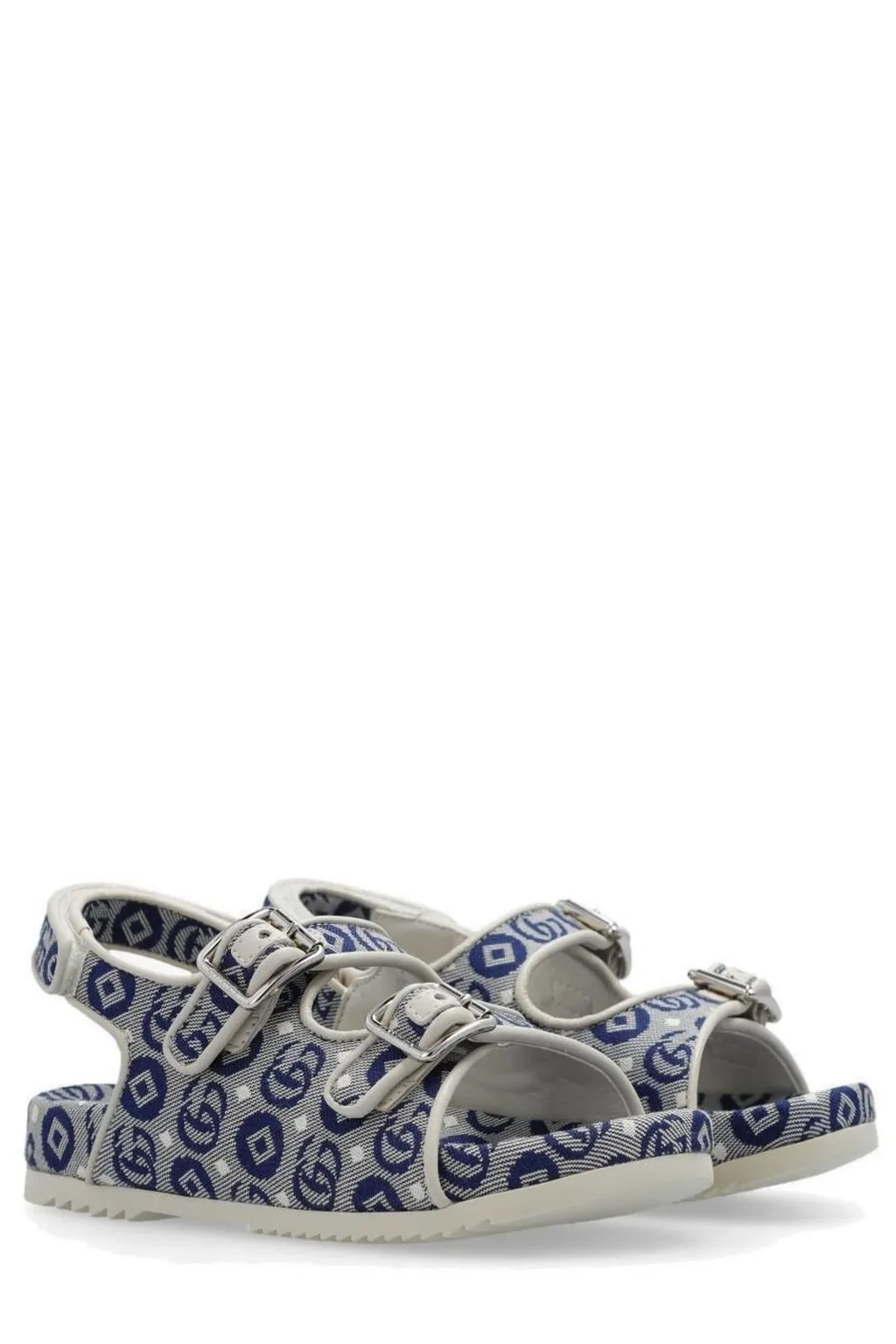 Gucci Kids All-Over Logo Patterned Open Toe Sandals