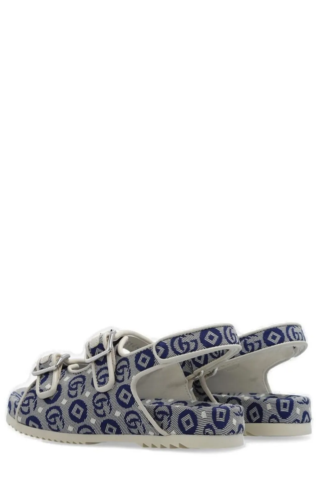 Gucci Kids All-Over Logo Patterned Open Toe Sandals