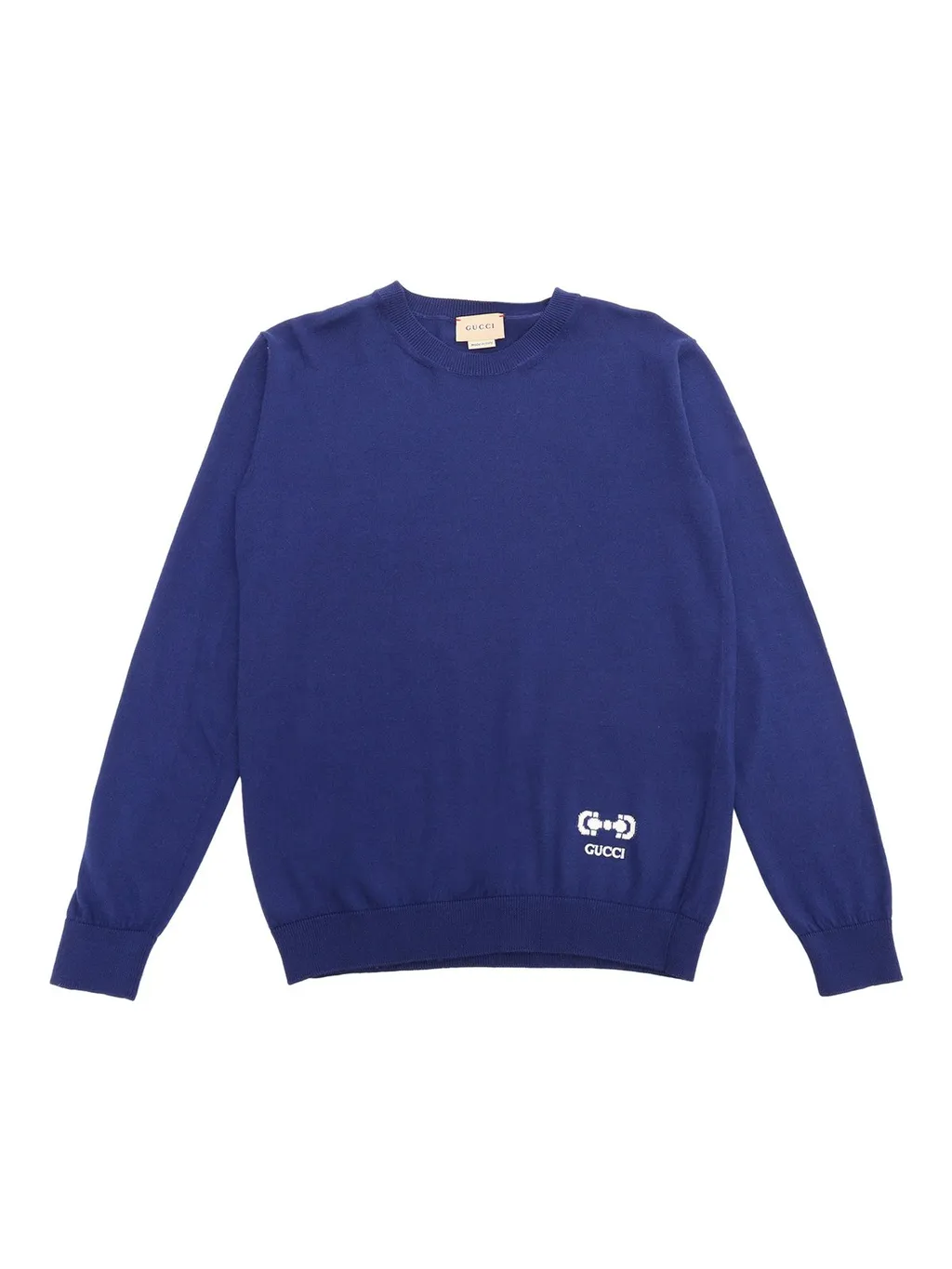 Gucci Kids Logo Intarsia Crewneck Jumper