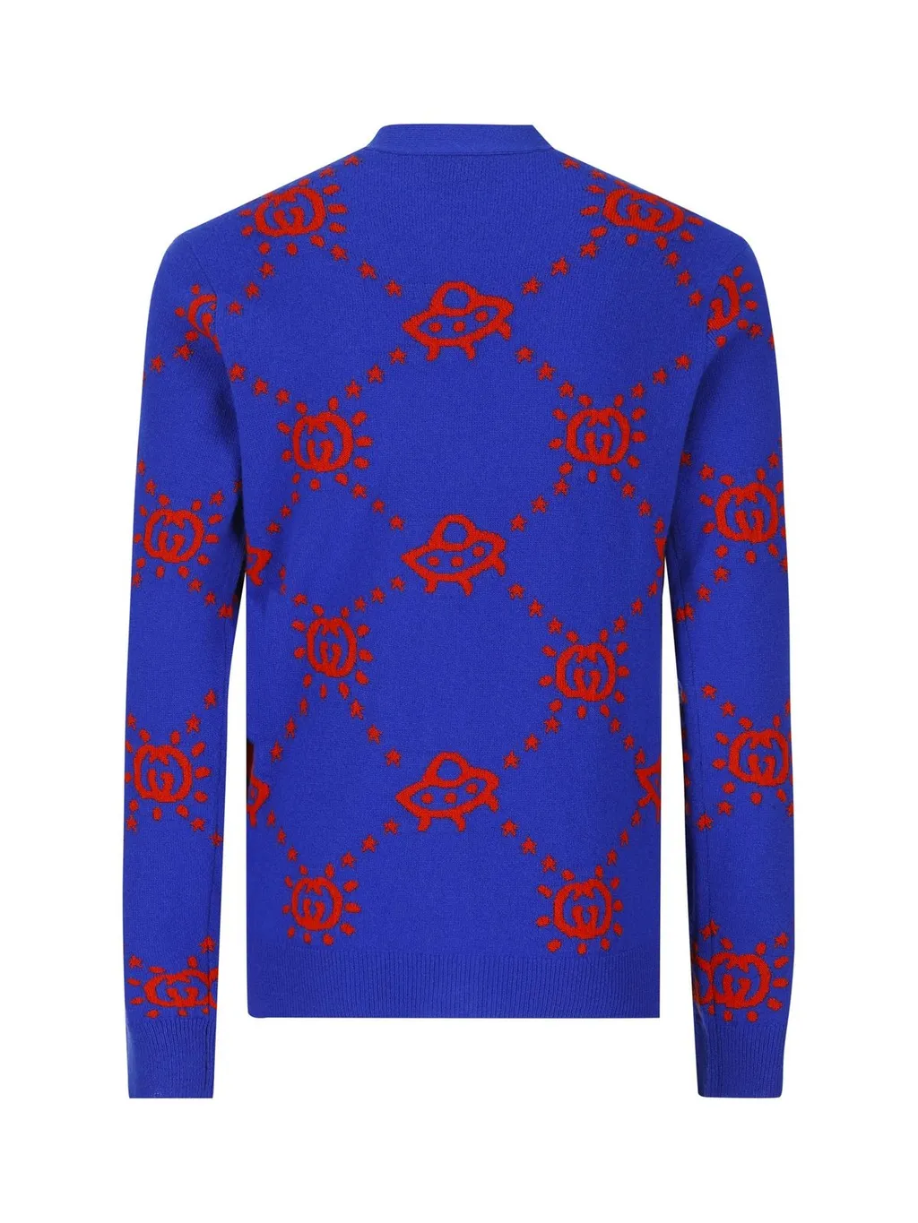 Gucci Kids Interlocking G V-Neck Long-Sleeved Cardigan