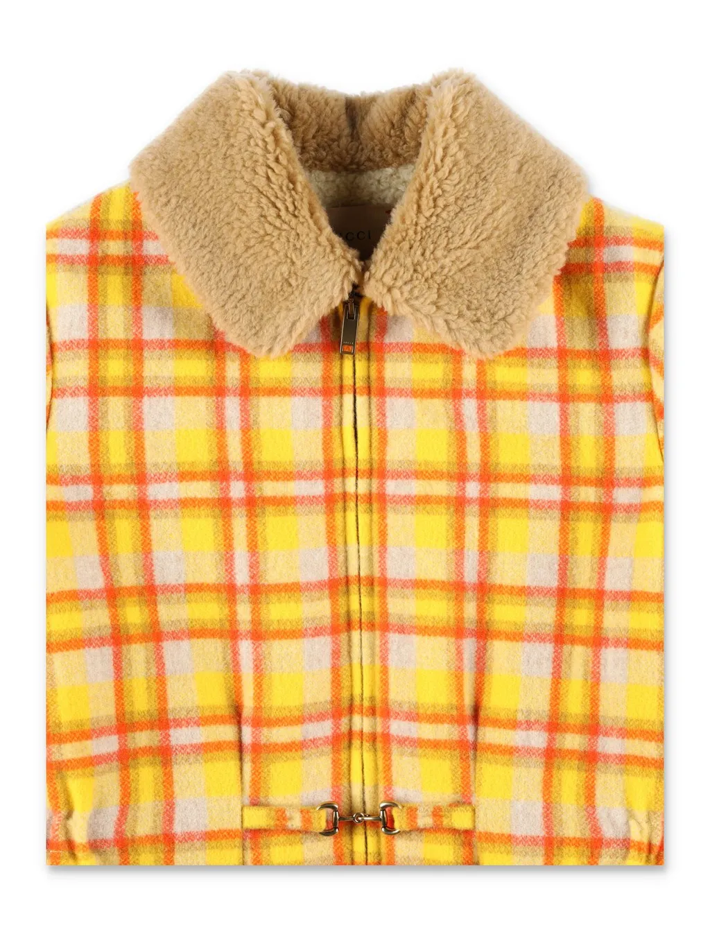 Gucci Kids Checked Zip-Up Bomber Jacket
