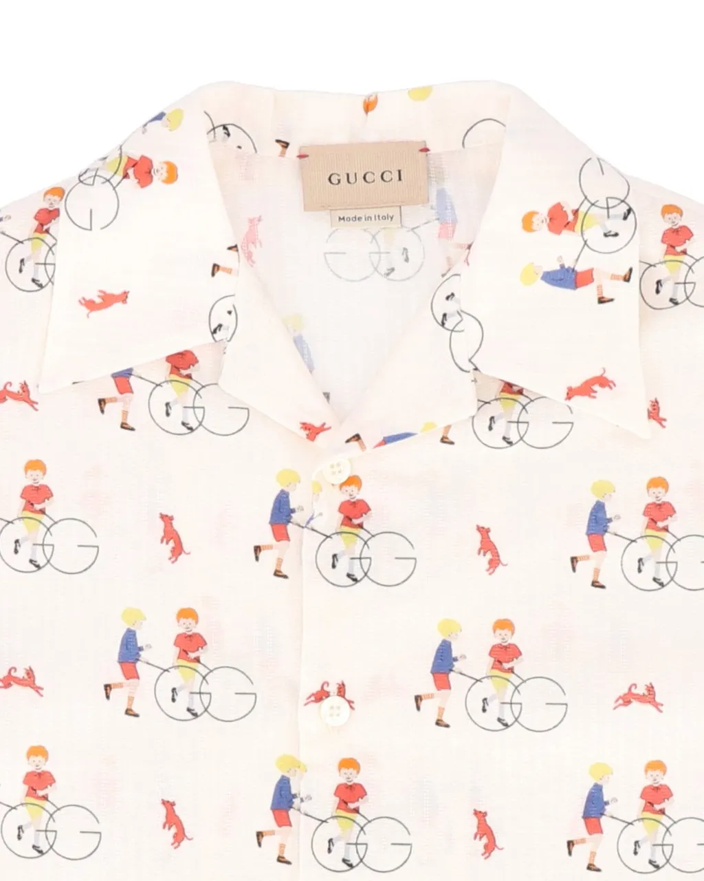 Gucci Kids All-Over Patterned Short-Sleeved Shirt