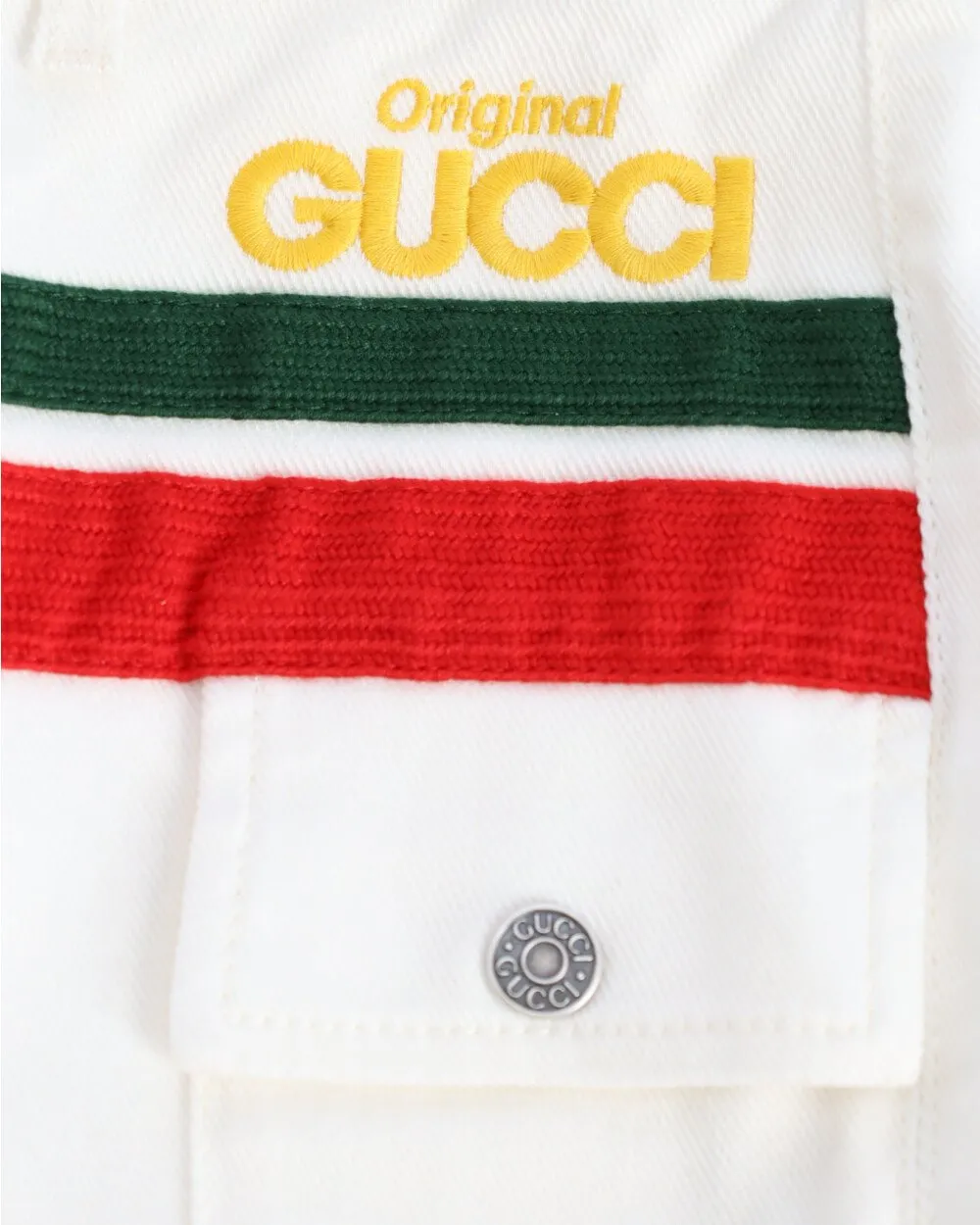Gucci Kids Button Detailed Tapered Jeans