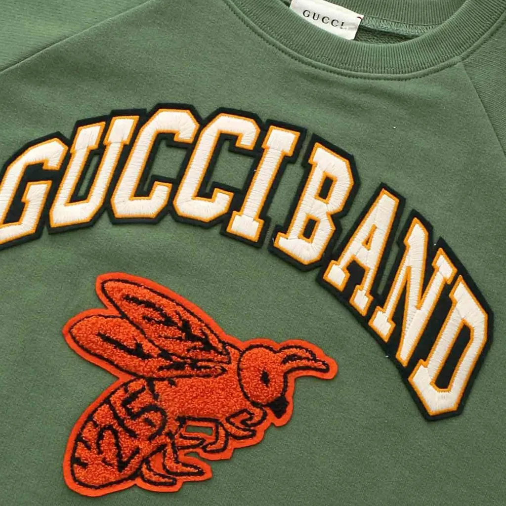 Gucci Kids Logo Embroidered Crewneck T-Shirt