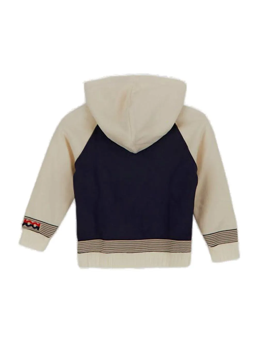 Gucci Kids Intarsia-Knit Logo Zip-Up Hooded Jacket