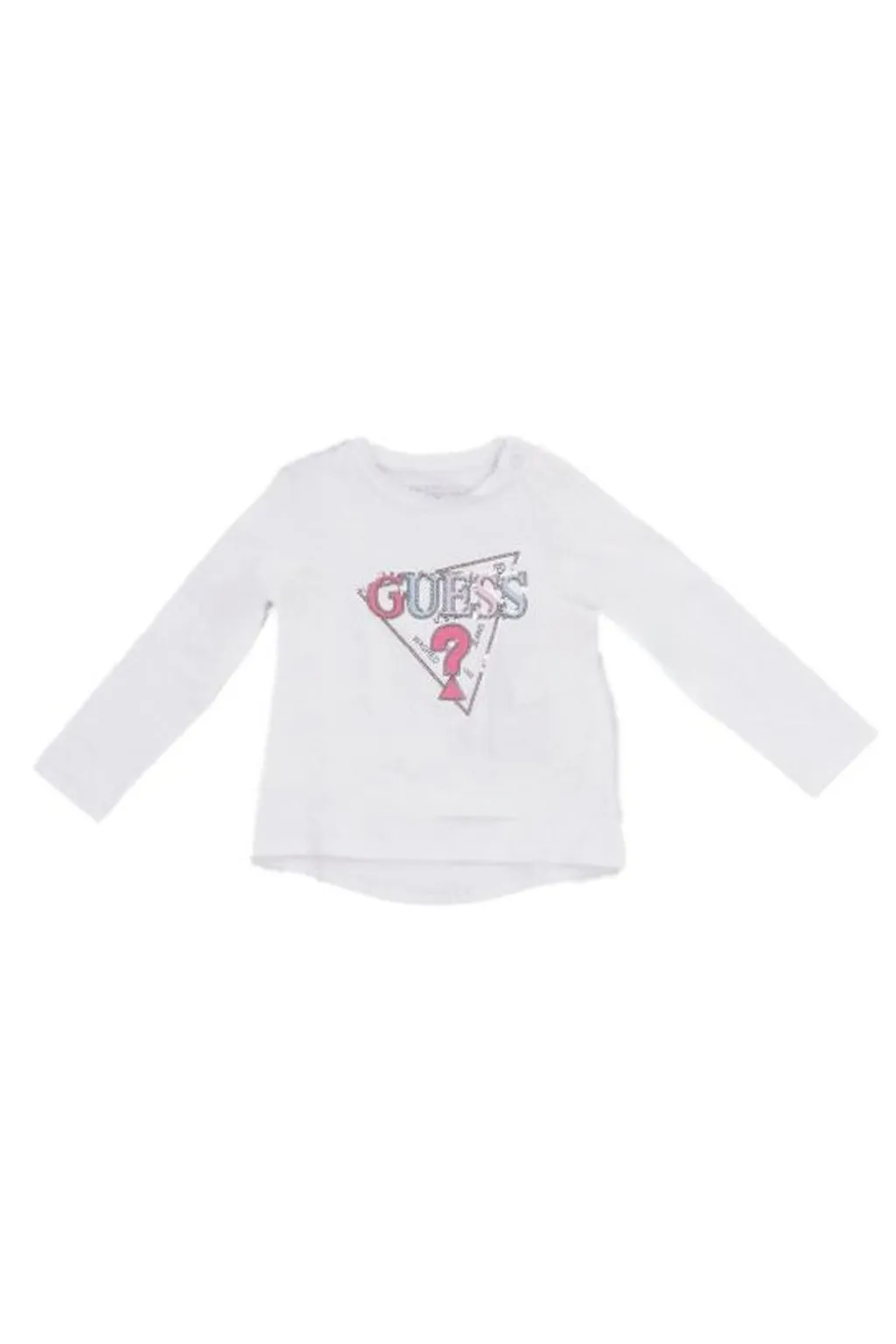 Guess Kids Triangle Logo Sequins T-Shirt